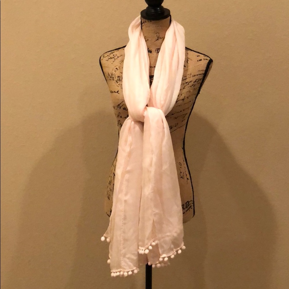 Ann Taylor Light Pink Scarf